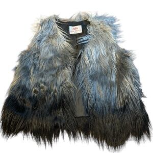 Justice‎ Faux Fur Ombré Vest Girls XL 12/14